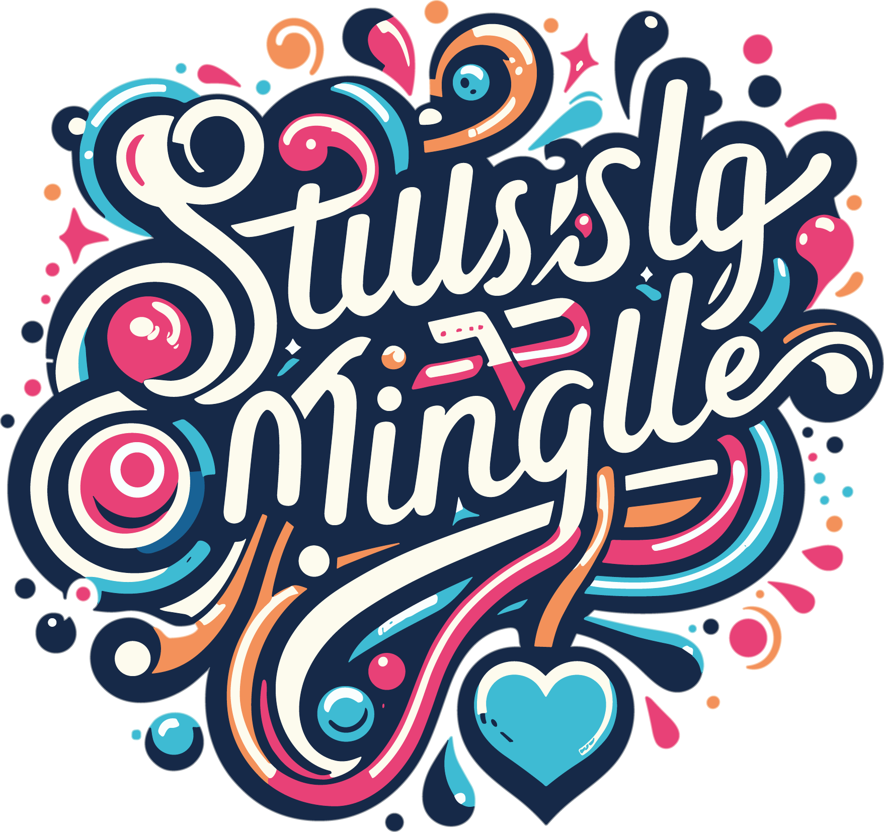 Stylish mingle logo